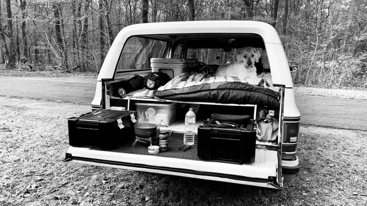 Truck camping with Woof! in Germany