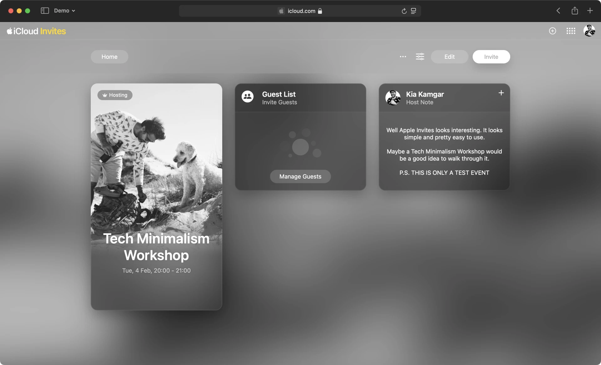 Apple's simple yet powerful Invites app was released today