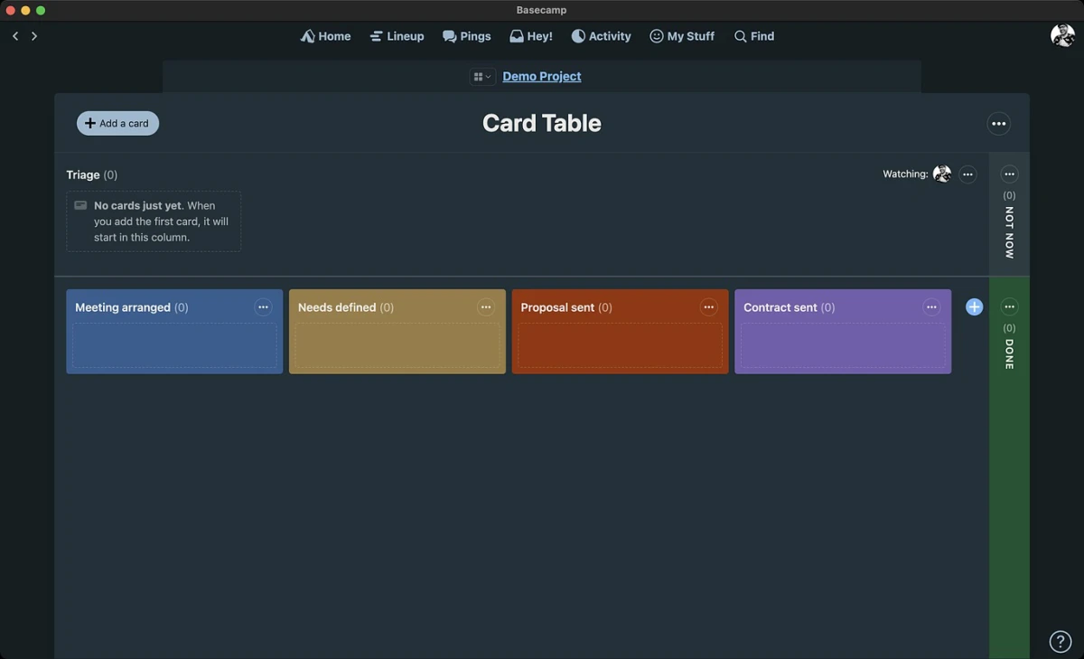 How to create a CRM in Basecamp