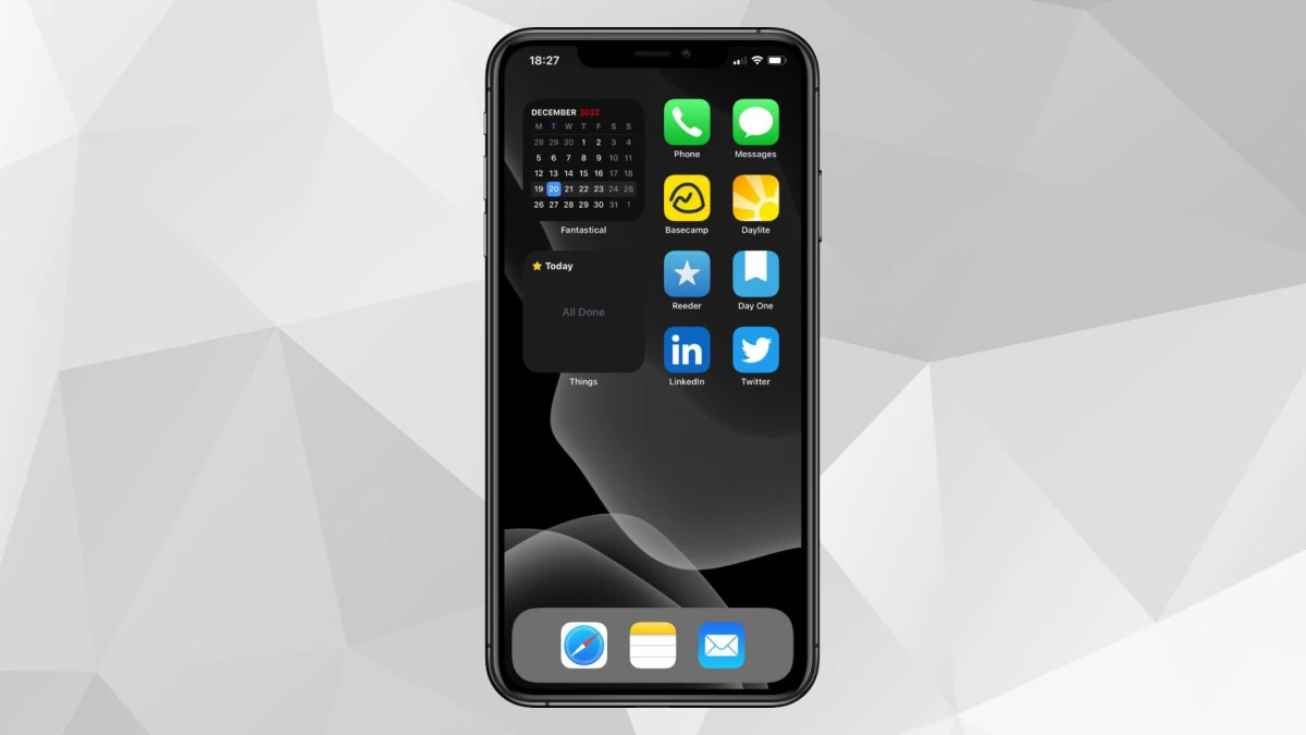 iPhone screen