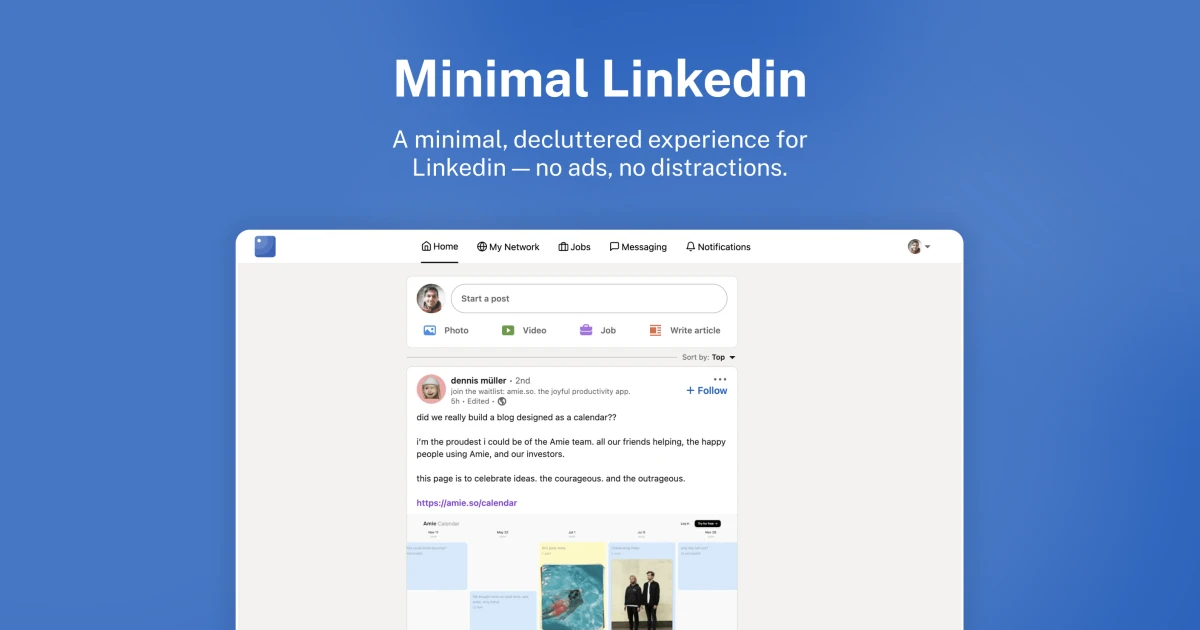 Simplify LinkedIn with this browser extension