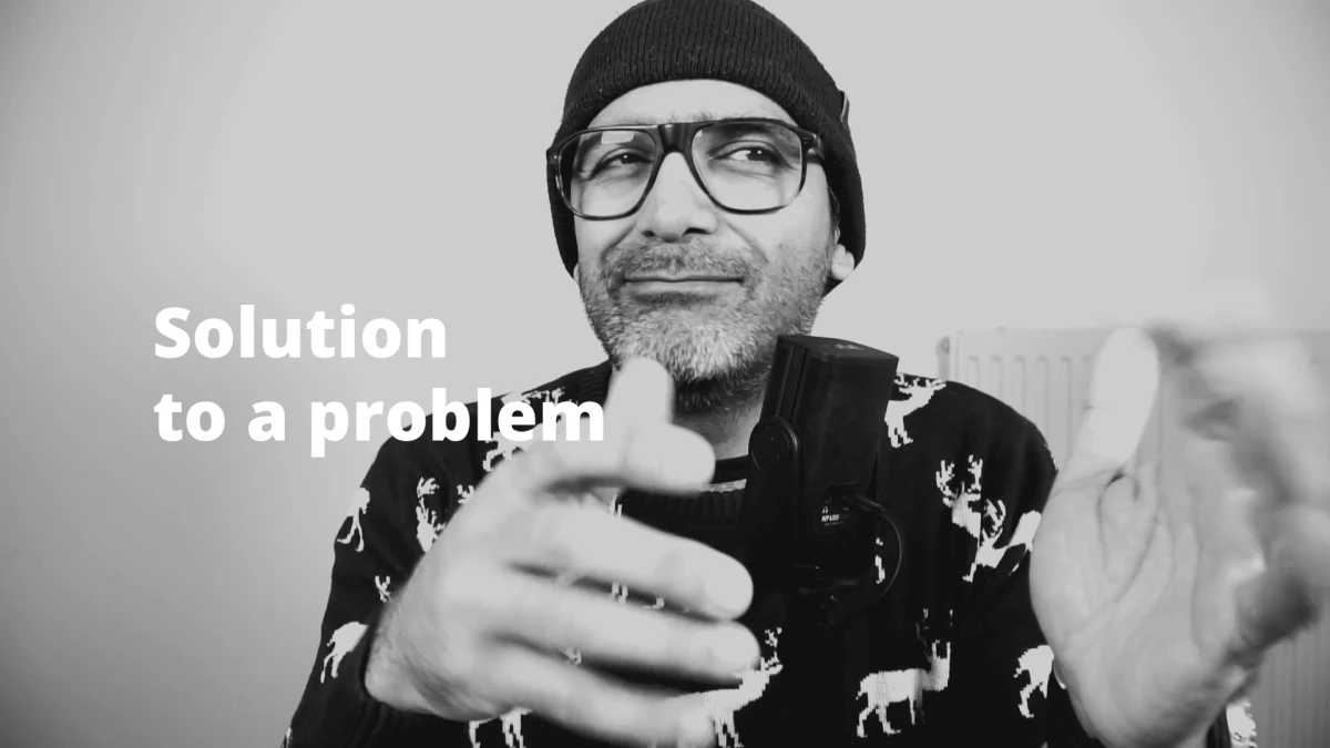 Solution to a problem