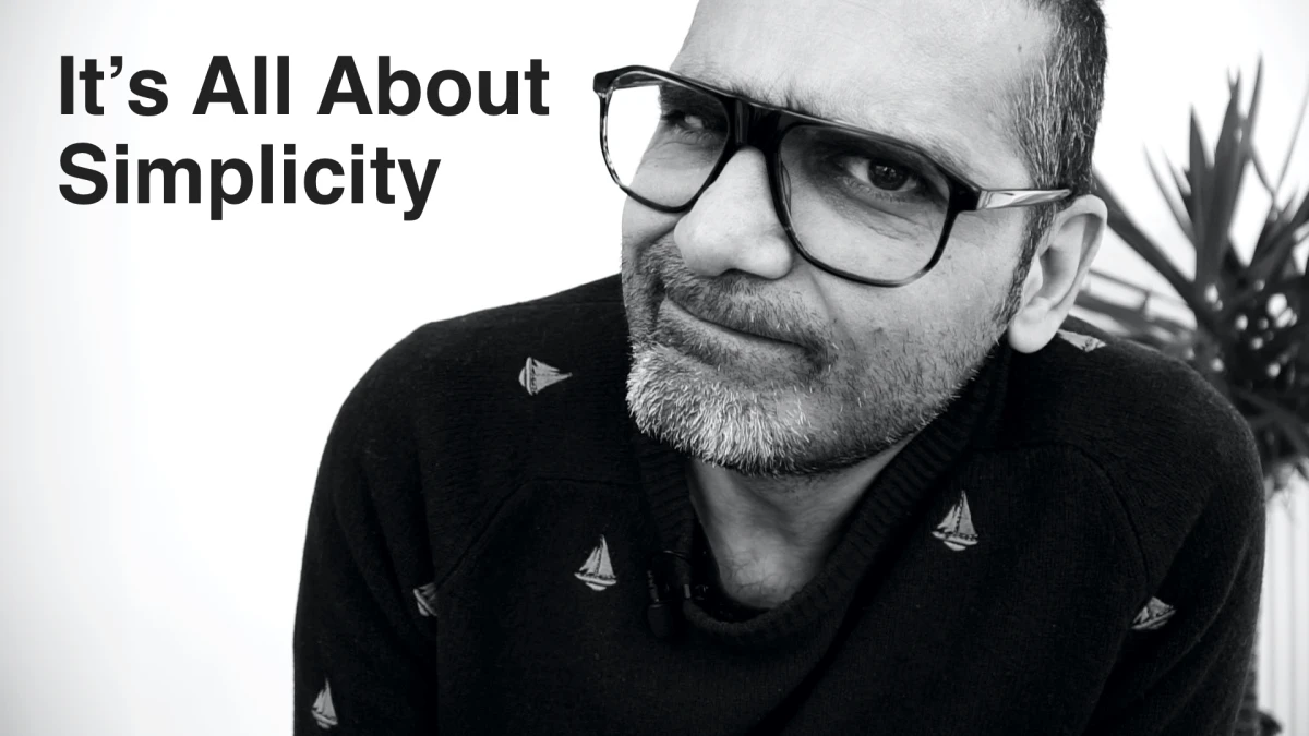 Why black and white? It's all about simplicity